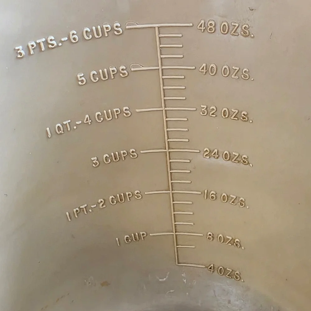 Microette Liquid Cooker 6 Cup Microwavable #461 Republic Molding #493 Baking